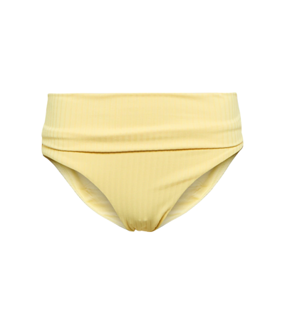 Melissa Odabash Provence Bikini Bottoms In Yellow Ribbed