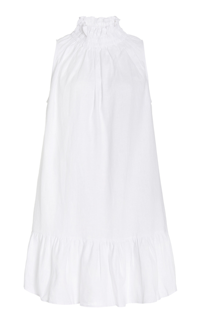 Shop Ephemera Women's Linen Garland Mini Dress In White