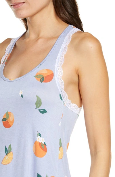 Shop Honeydew Intimates All American Sleep Top & Shorts Set In Capri Oranges