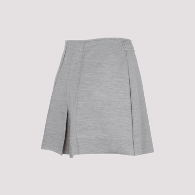 Shop Maison Margiela Wool Shorts Pants In Grey