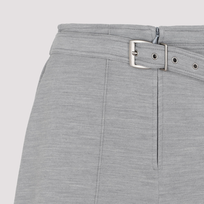 Shop Maison Margiela Wool Shorts Pants In Grey