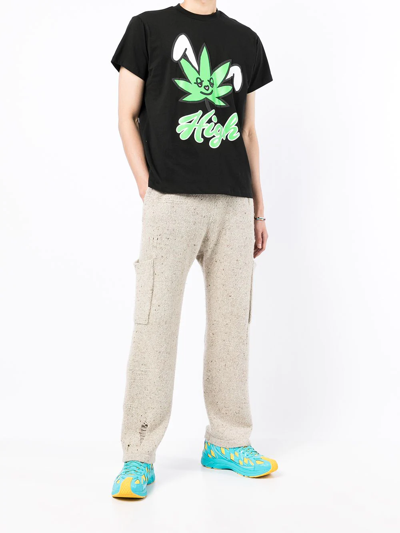 Natasha Zinko Graphic-print Short-sleeved T-shirt In Black
