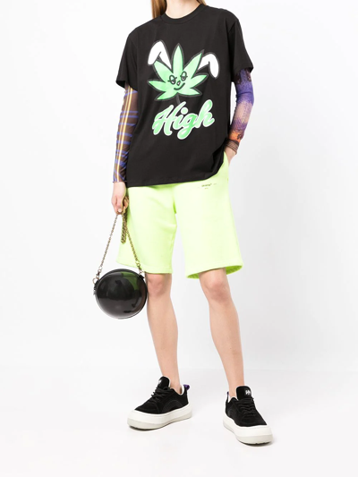 Natasha Zinko Graphic-print Short-sleeved T-shirt In Black