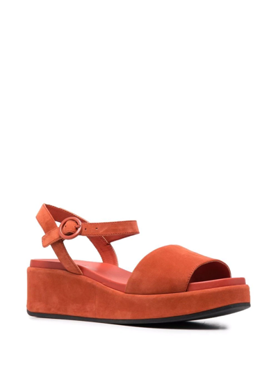 Shop Camper Misia Ankle Strap Sandals In Red
