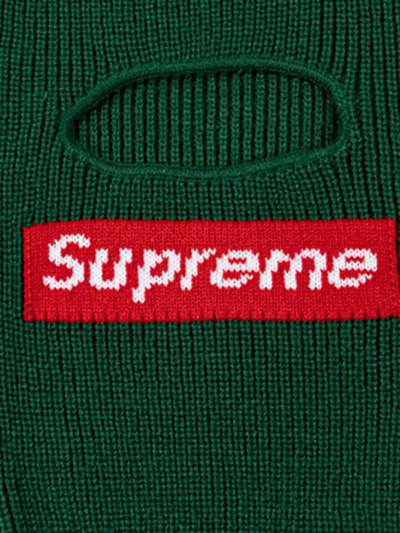 Supreme X New Era Box-logo Balaclava In Green