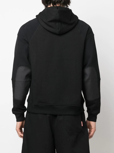 Shop Junya Watanabe Patta Zipped Hoodie In Black