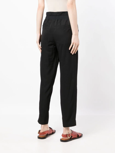 James Perse Drawstring Utility Trousers In Black