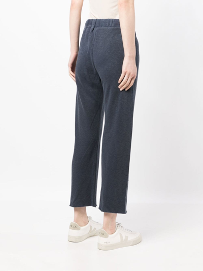 Shop James Perse Terry-cloth Track Pants In Blue