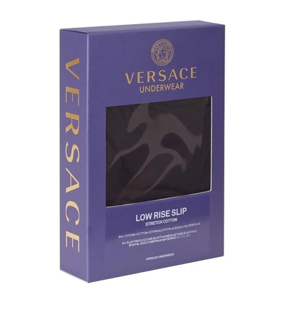 Shop Versace Low Rise Slip Brief