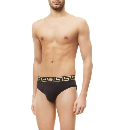 Shop Versace Low Rise Slip Brief