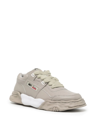 Miharayasuhiro Original Sole Lace-up Sneakers In Grey