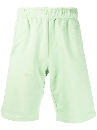 Shop 032c Elasticated Track Shorts In Green