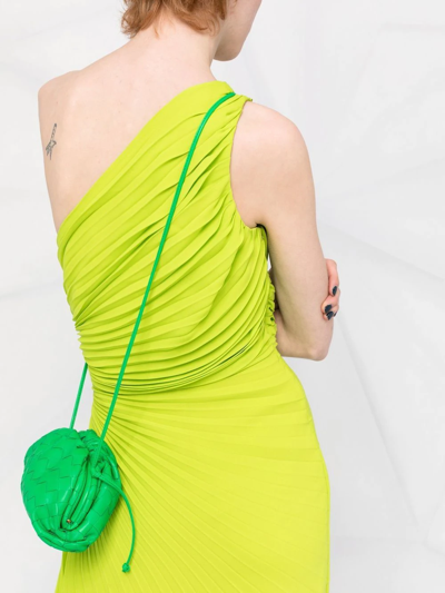 Shop Bottega Veneta The Mini Pouch Crossbody Bag In Green