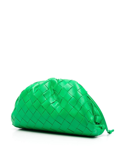 Shop Bottega Veneta The Mini Pouch Crossbody Bag In Green