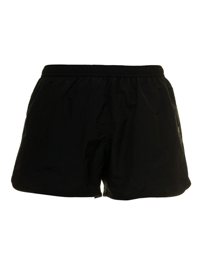 Shop Ami Alexandre Mattiussi Men's Black Nylon Swim Shorts