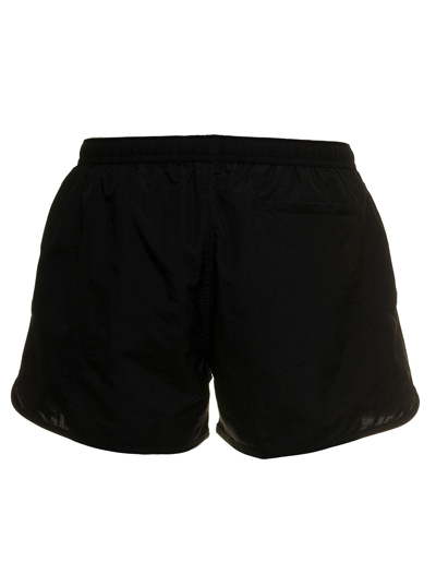 Shop Ami Alexandre Mattiussi Men's Black Nylon Swim Shorts