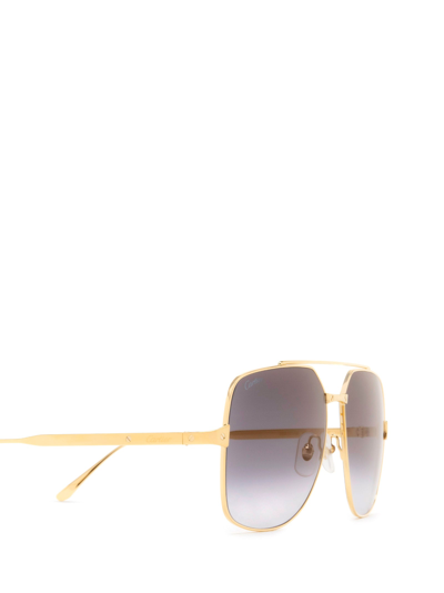 Shop Cartier Sunglasses In Gold