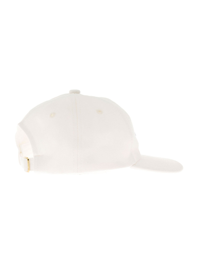 Shop Casablanca Man's White Cotton Hat With Print