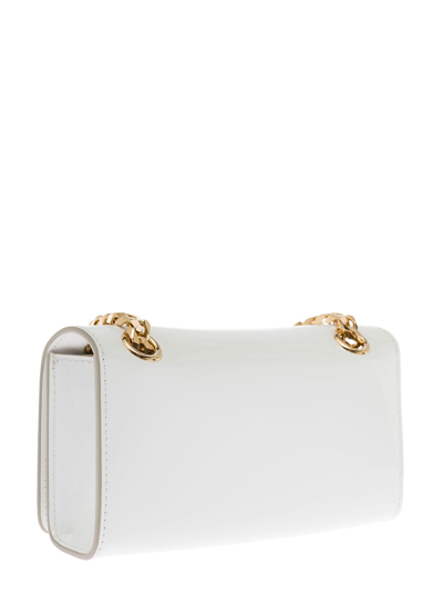 Shop Dolce & Gabbana Woman's Dg Girl  White Patent Leather Crossbody Bag