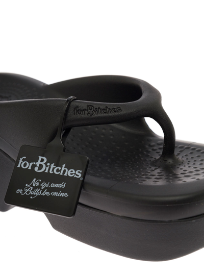 Black Ooh Bunny Flip-flop Sandals S In Eva For Bitches Women