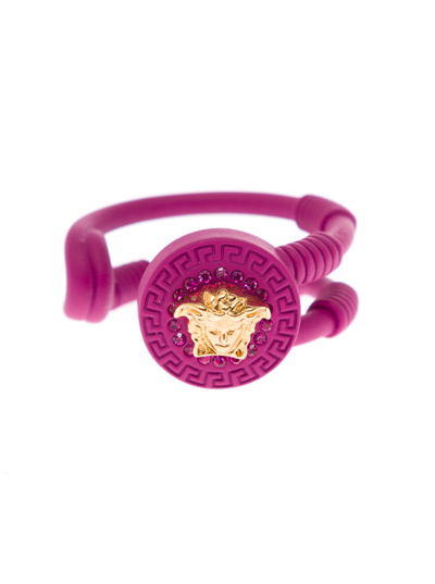 Versace Safety Pin Ring In Fuxia | ModeSens