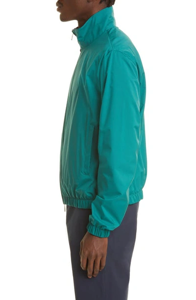 Shop Loro Piana Windmate® Storm System® Waterproof Reversible Bomber Jacket In Green Mint/ Blue Navy
