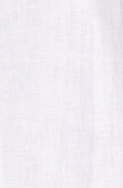 Shop Loro Piana Andre Arizona Linen Button-up Shirt In Optical White