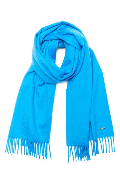 Shop Loro Piana Unita Large Cashmere Scarf In Turquoise Aster