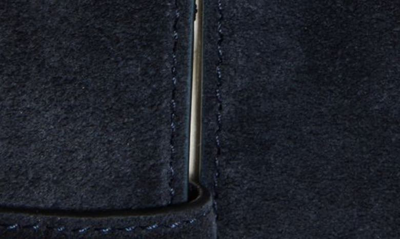 Shop Loro Piana Cintura Alsavel Suede Belt In Classic Blue