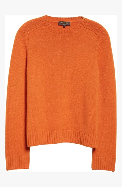 Shop Loro Piana Cashmere Sweater In L04b Carrot Sorbel Mel