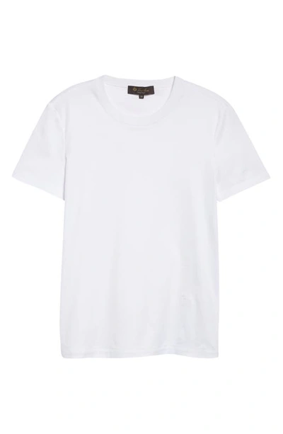 Shop Loro Piana Girocollo Cotton T-shirt In White