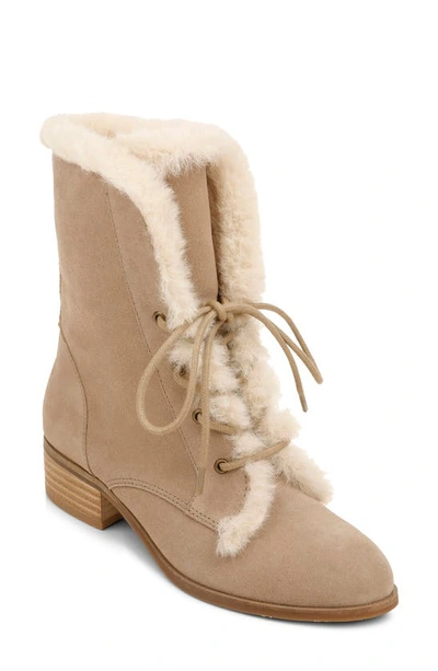 Shop Splendid Keilah Lace-up Boot In Taupe