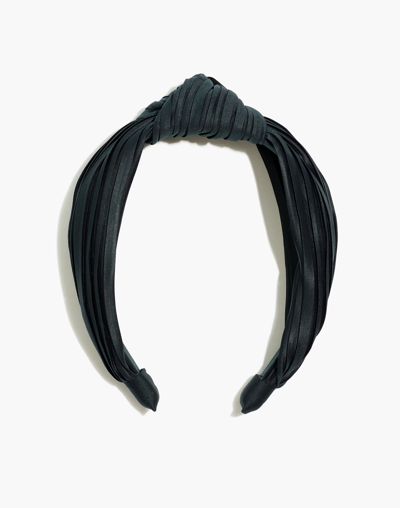 Shop Mw Knotted Covered Headband In Smoky Spruce