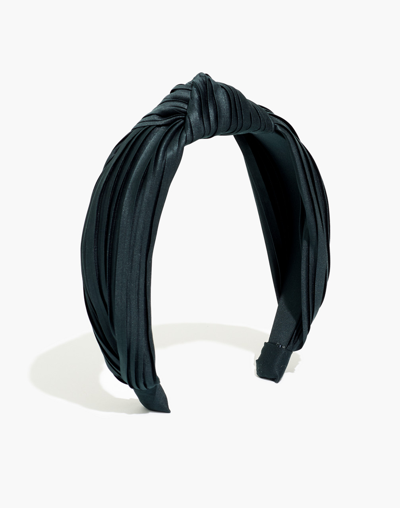 Shop Mw Knotted Covered Headband In Smoky Spruce