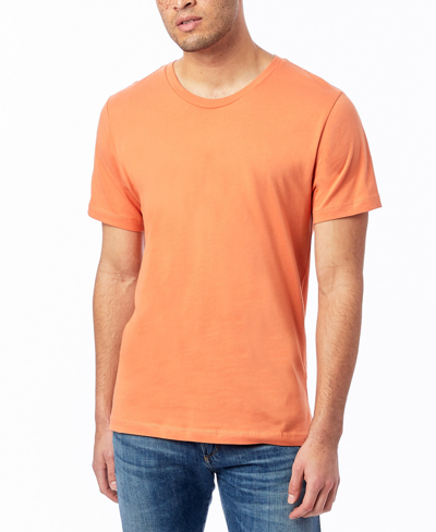 Shop Alternative Apparel Men's Short Sleeves Go-to T-shirt In Pumpkin