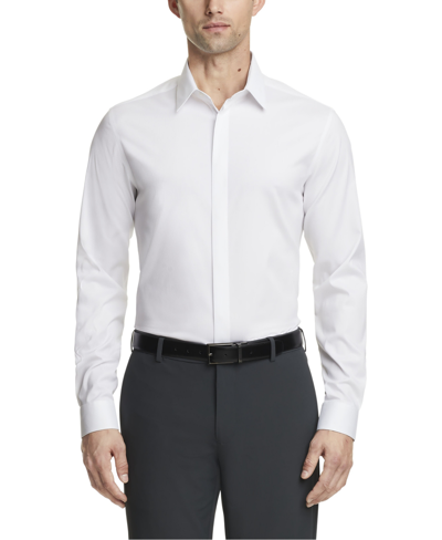 Shop Calvin Klein Men's Infinite Color Sustainable Slim Fit Dress Shirt In White