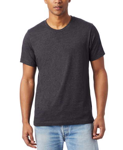 Shop Alternative Apparel Men's Short Sleeves Go-to T-shirt In Heather Black