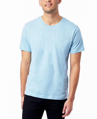 Shop Alternative Apparel Men's Short Sleeves Go-to T-shirt In Light Blue