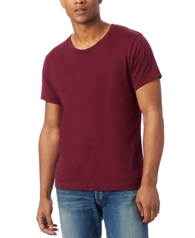 Shop Alternative Apparel Men's Short Sleeves Go-to T-shirt In Currant