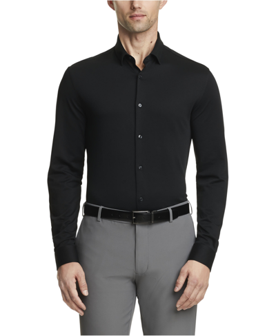 Shop Calvin Klein Men's Extra Slim Fit Stretch Dress Shirt In Black