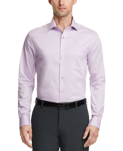 Shop Van Heusen Men's Regular-fit Ultraflex Dress Shirt In Lavender