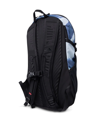 Shop Supreme X The North Face Bleached Denim Print Backpack In Blue