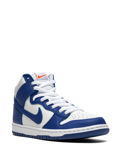 Shop Nike Sb Dunk High Pro Iso "kentucky" Sneakers In Blue