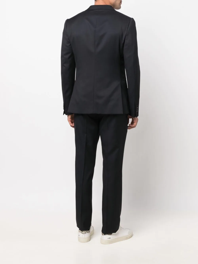Shop Zegna Single Breasted Suit In Blau