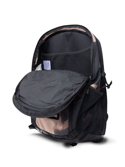 Shop Supreme X The North Face Pocon Bleached Denim-print Backpack In Black
