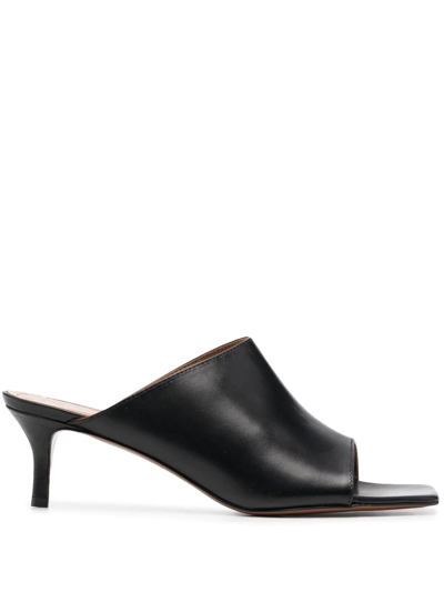Shop Atp Atelier 55mm Leather Mules In Schwarz