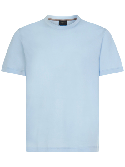 Shop Brioni T-shirts And Polos Blue
