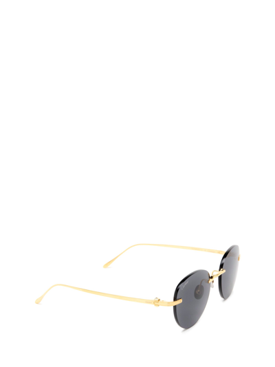 Shop Cartier Sunglasses In Gold