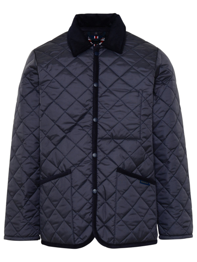 Shop Lavenham Blue Polyester Raydon Jacket In Navy