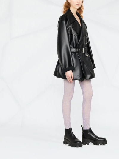 Philipp Plein Monogram-pattern Leggings In Violett
